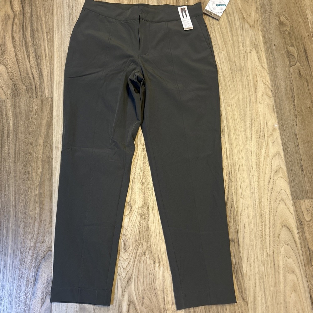 Mondetta Womens 8 Gray Lined Tailored Pant High-Rise‎ Comfort Stretch New